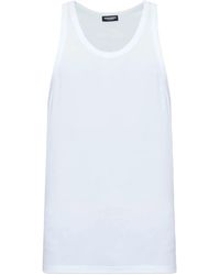DSquared² - Cotton Tank Top - Lyst