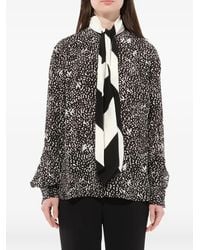 Givenchy - Chemise À Imprimé Léopard Et Détail De Foulard - Lyst