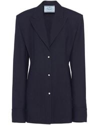 Prada - Single-Breasted Pinstripe Jacket - Lyst