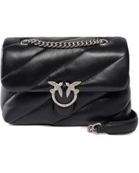 Pinko - Small Love Bag Puff Maxi Quilt New Buckle Shoulder Bag - Lyst