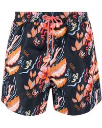 Paul Smith - Hawaii Floral-printed Swimming Shorts - Lyst