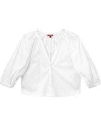 STAUD - Blouse Dill À Manches Bouffantes - Lyst