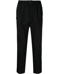 Ami Paris - Elasticated Waist Cropped Fit Trousers - Lyst