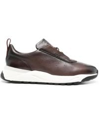 Santoni - レザースニーカー - Lyst
