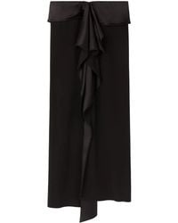 AZ FACTORY - Gonna Midi Con Ruches - Lyst