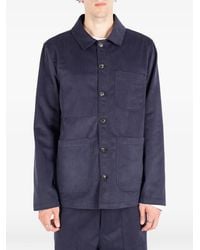 Societe Anonyme - Surchemise En Coton À Boutonnière Work - Lyst
