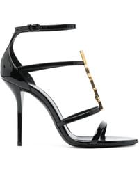 Saint Laurent - Sandalias Cassandra 100 De Piel - Lyst