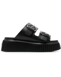Agl Attilio Giusti Leombruni - Agatha Double-Buckle Slippers - Lyst