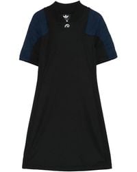 adidas Originals Rita Ora Long Sleeve Panel Dress in Black | Lyst