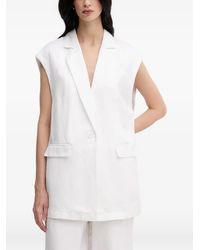 MARC AUREL - Blazer Boutonné À Design Sans Manches - Lyst