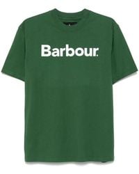 Barbour - Katoenen T-Shirt - Lyst