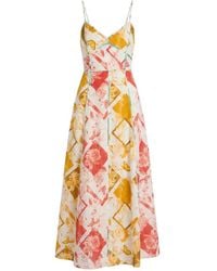 CHRISTY LYNN - Esme Floral-Print Midi Dress - Lyst