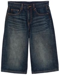 JNBY - Vintage Wash Distressed Shorts - Lyst
