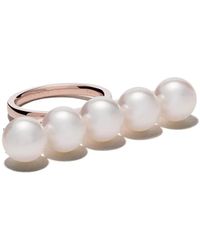 Tasaki - 18Kt Rose Balance Signature Ring - Lyst