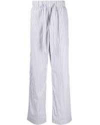 Tekla - Striped Organic Cotton Pyjama Trousers - Lyst