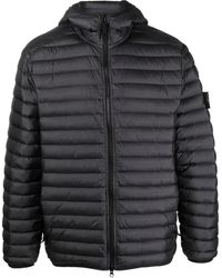 Stone Island - Quilted Panelled Down Jacket - Lyst