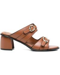 CafeNoir - Buckle-Strap Sandals - Lyst