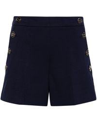 Twin Set - Pantalones cortos con logo en relieve - Lyst