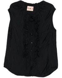 Plan C - Ruffled Blouse - Lyst