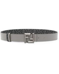 Fendi - Ff Logo-buckle Leather Belt - Lyst