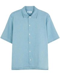 Samsøe & Samsøe - Short-Sleeve Denim Shirt - Lyst