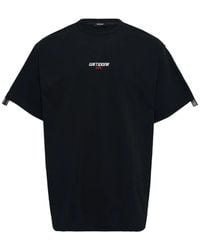 we11done - Logo-Tape T-Shirt - Lyst