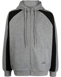 FIVE CM - Logo-embroidered Cotton Hooded Jacket - Lyst