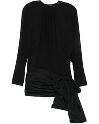 Entire studios - Bow-Detail Ruched Mini Dress - Lyst