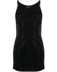 Versace - Medusa '95 Mini-jurk Verfraaid Met Kristallen - Lyst