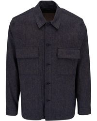 Vince - Flap-pocket Cotton-linen Jacket - Lyst