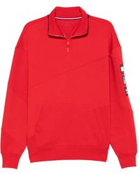 Tommy Hilfiger - Logo-Patch Quarter-Zip Sweatshirt - Lyst