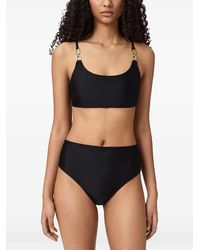 AllSaints - Talaria Chain-Link High-Waist Bikini Bottoms - Lyst