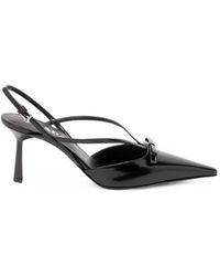 Prada - Bow-Detail Slingback Pumps - Lyst