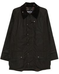 Barbour - Corduroy Collar Waxed Jacket - Lyst