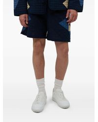 A.P.C. - Gewatteerde Shorts Met Geometrisch Patroon - Lyst