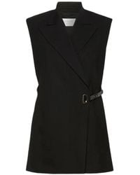 Sportmax - Belted Sleeveless Blazer - Lyst