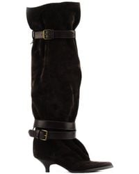 Elena Iachi - Queenie Buckle Slouchy Boots - Lyst