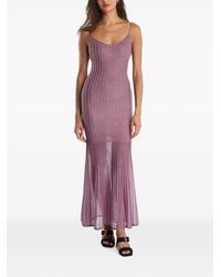 Guess - Rhinestone-Embellished Pleated Maxi Dress - Lyst