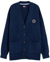 Tommy Hilfiger - Logo-Patch V-Neck Cardigan - Lyst