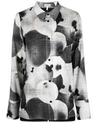 Loewe - Blouse Met Abstracte Print - Lyst