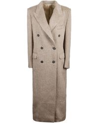 Tagliatore - Abrigo De Lana Con Doble Botonadura - Lyst