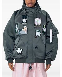 Cecilie Bahnsen - X Alpha X Cb N-2B Floral-Appliqué Bomber Jacket - Lyst