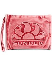 Sundek - Logo-Embossed Wristlet Clutch Bag - Lyst