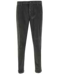 Re-hash - Corduroy Turn-Up Hem Trousers - Lyst