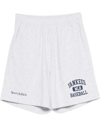 Sporty & Rich - X New York Yankees Knee-Length Shorts - Lyst