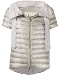 Herno Drawstring-waist Short-sleeved Jacket - Gray