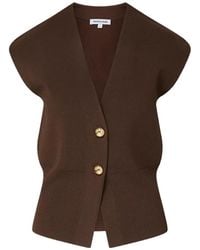 Veronica Beard - Isador Button-Up Vest - Lyst