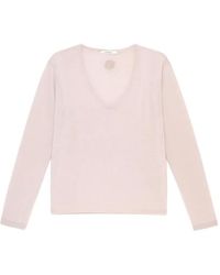 Maliparmi - Rose-Embroidered V-Neck Sweater - Lyst
