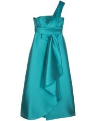 Alberta Ferretti - Mikado Maxi Dress - Lyst