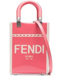 Fendi - Logo-Print Shoulder Bag - Lyst